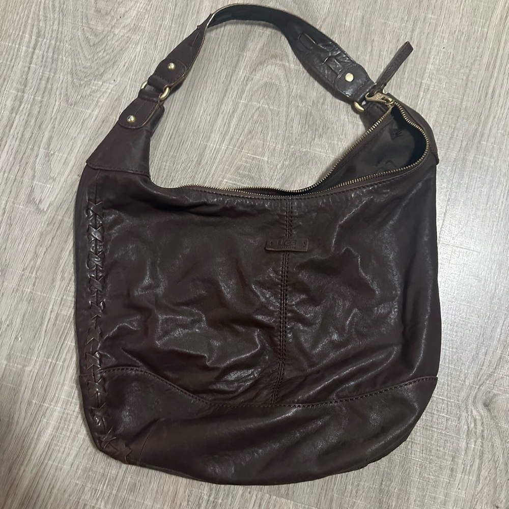 UGG Brown leather hobo handbag
